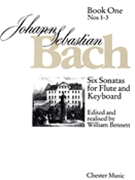 6 Sonatas Volume 1 by Bach Johann Sebastian - Bennett William - for Flute and Piano