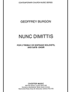 Nunc Dimittis by Burgon Geoffrey for SATB