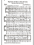 My Love Is like a Red Red Rose by Collingwood Arthur for SATB