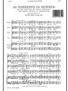 As Torrents In Summer by Elgar Edward for SATB