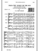 From the Rising of the Sun by F.A. Gore Ouseley for SATB