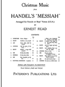 Christmas Music from Messiah by Handel George Frideric for SSA