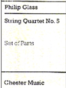 String Quartet No. 5 by Glass Philip for Parts