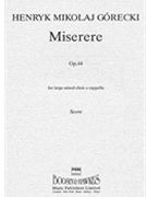 Miserere Op. 44 by Gorecki Henryk Mikolaj for SSAATTBB