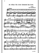 As When the Dove Laments Her Love by Handel George Frideric for Soprano