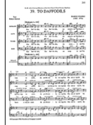 To Daffodils by Darke Harold for SATB