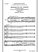 Benedictus Es Domine by Howells Herbert for SATB