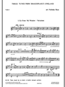 3 Tunes From Shakespeare's England - Parts Only by Traditional - Hare Nicholas - for SO Parts