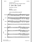 I Love the Lord by Harvey Jonathan for SSAATTBB