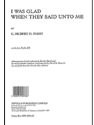 I Was Glad When They Said Unto Me by Parry C H H for SSAATTBB