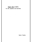 Karen Tanaka - Night Bird (Score) for Alto Saxophone Solo