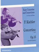 Concertino In Style Of Vivaldi Opus 15 by Kuchler Ferdinand for Violin and Piano (Op 15 (in Style Of V)