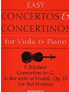 Concertino In G Opus 15 by Kuchler Ferdinand - Arnold Alan - for Viola and Piano