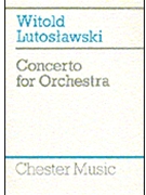 Concerto for Orchestra by Lutoslawski Witold for Stdy Score