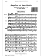 Magnificat and Nunc Dimittis in D by Wood Charles for SATB and Organ