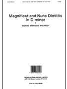 Magnificat & Nunc Dimittis In D Minor by Walmisley Thomas for SATB