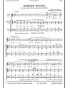 Nobody Knows by - Willcocks Jonathan - for SATB