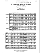 O Lorde The Maker of Al Thing by Joubert John for SATB