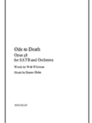 Ode to Death by Holst Gustav for SATB