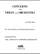 Violin Concerto by Glass Philip for Full Score