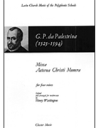 Missa Aeterna Christi Munera by Palestrina Giovanni Pierluigi da - Washington Henry - for SATB