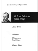 Missa Brevis by Palestrina Giovanni Pierluigi da for SATB