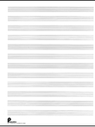 Passantino Paper 1 Musipack Filler by for Manu Paper (12/12 Stave - 3 Hole Punched)