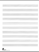 Passantino Paper 2 Musipack Filler by for Manu Paper (10 Stave - 8.5 x 11 3 Hole Pun)