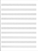 Passantino Spiral 74 by for Manu Paper (10 Stave - Spiral 74 9" X 12")
