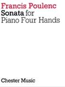 Sonata by Poulenc Francis for 1 Piano 4 Hands