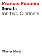 Sonata For 2 Clarinets by Poulenc Francis for Clarinet Duet
