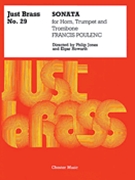 Sonata (Score & Parts) by Poulenc Francis - Just Brass Series #2 - for Brass Trio