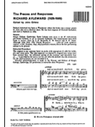 Preces and Responses by Nicholas Michael - Richard Ayleward - for SATB