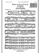 Rejoice in the Lord Alway (The Bell Anthem) by Purcell Henry for SATB