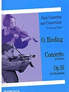 Oskar Rieding: Concerto In B Minor Op.35 (Cello And Piano) by Rieding Oskar for Cello