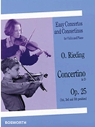 Concertino In D Major Opus 25 by Rieding Oskar for Violin and Piano