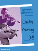 Concertino In G Major Opus 24 by Rieding Oskar for Violin and Piano