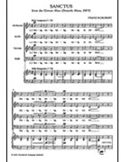Sanctus from the German Mass (D872) by Schubert Franz for SATB