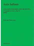 Aulis Sallinen: Horn Concerto (Horn/Piano Reduction) by Sallinen Aulis for Horn
