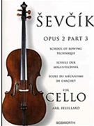School Of Bowing Technique Opus 2 Book 3 by Sevcik Otakar for Cello Method (Op 2 Pt 3 Feuillard)