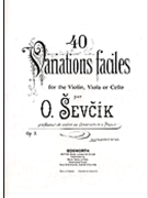 Sevcik Violin Studies: 40 Variations by Sevcik Otakar for