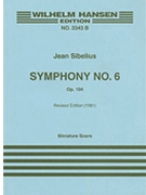 Symphony #6 Opus 104 by Sibelius for MiniScore
