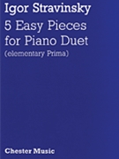 Three Easy Pieces by Stravinsky Igor for 1 Piano 4 Hands
