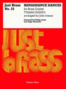 Renaissance Dances by Susato Tielman - Iveson John - for Brass Quintet