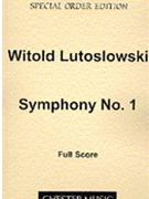 Symphony No. 1 by Lutoslawski Witold for Score