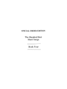 The Hundred Best Short Songs - Book Four by for Contralto