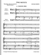 Two Motets by Dering Richard for Vocal Scor