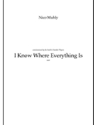 I Know Where Everything Is (flute Clarinet Violin And Cello) Score by Muhly Nico for