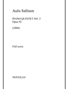 Piano Quintet Op. 92 by Sallinen Aulis for Score and Parts