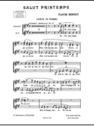 Salut Printemps by Debussy Claude for SSA